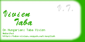 vivien taba business card